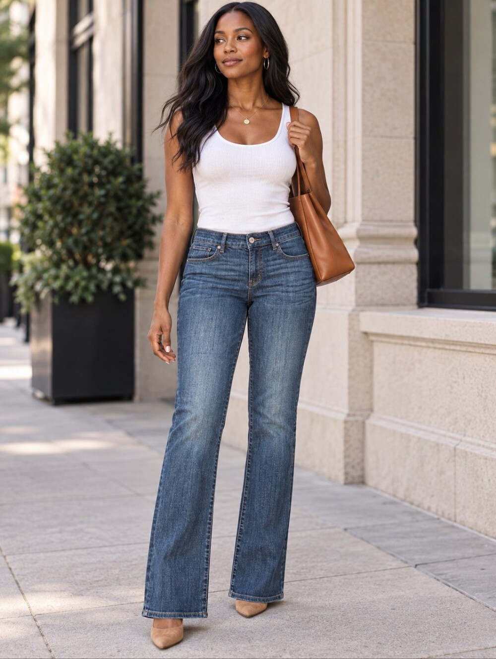 ❤️ WHITE HOUSE BLACK MARKET MID-RISE BOOTCUT JEANS, 10 (30)